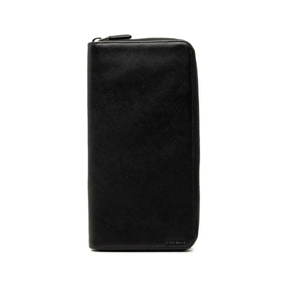 Prada Round Zip Long Wallet